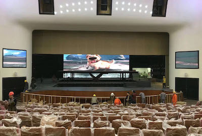 138sqm P3mm and P4mm LED Displays for Jiudu Theatre